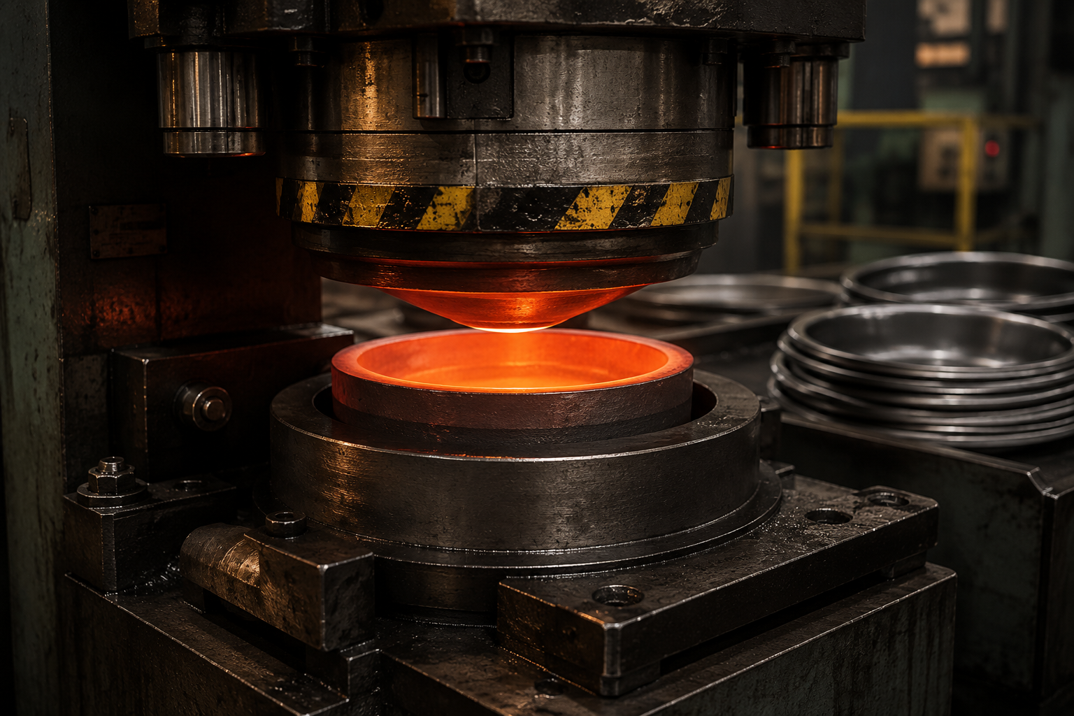 Knight Flame factory — Press & form