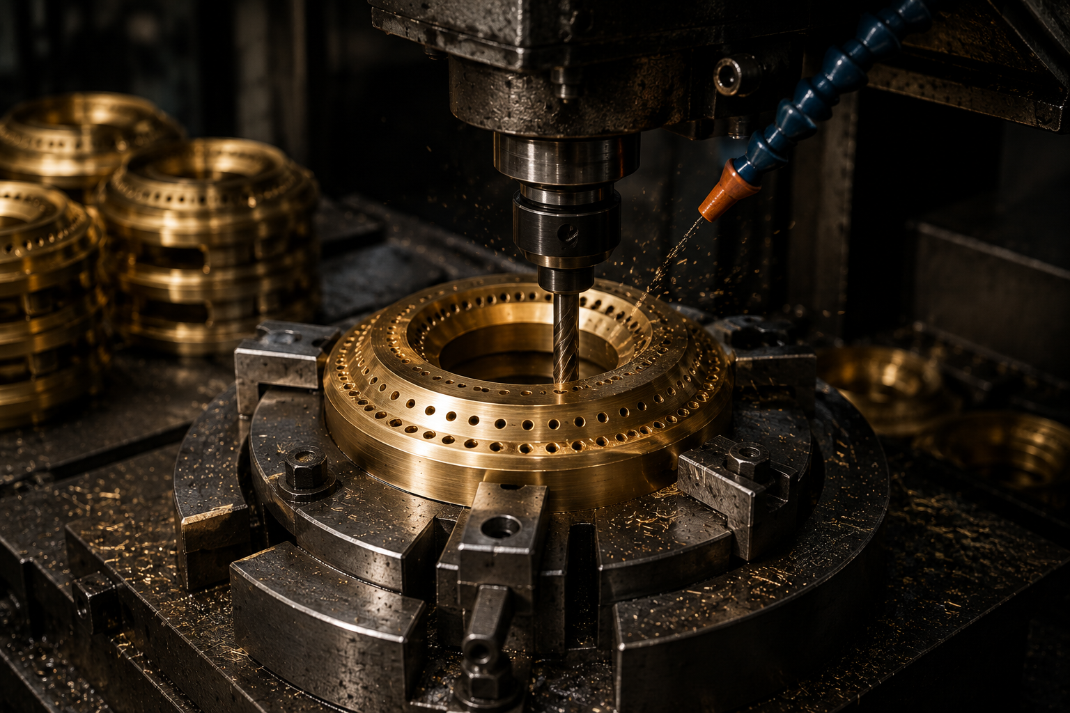 Knight Flame factory — Burner machining